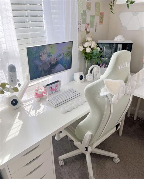 white gaming setup|17 White Gaming Setup Ideas (Minimal, Clean, Aesthetic Designs).